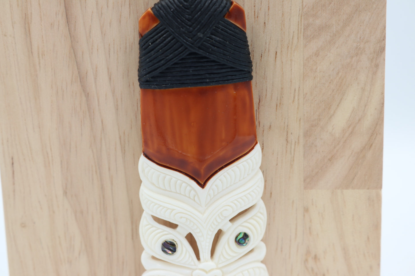 Bone Toki Pendant with Tiki face BT010