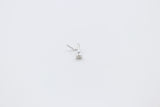 9ct White Gold Genuine Diamond Nose Stud 0.07ct