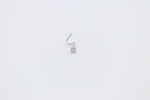 9ct White Gold Genuine Diamond Nose Stud 0.07ct