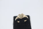 9ct Gold Girls Signet Ring with Peridot