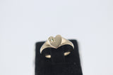 9ct Gold Girls Signet Ring with Peridot