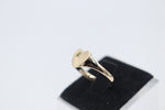 9ct Gold Girls Signet Ring with Peridot