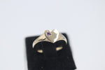 9ct Gold Girls Signet Ring with Amythyst