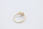9ct Gold Girls Signet Ring with Amythyst