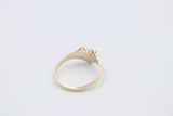 9ct Gold Girls Signet Ring with Amythyst