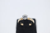 9ct Solid Gold CZ Dress ring