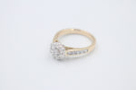 9ct Solid Gold Diamond Cluster 1 carat TDW SYR1826