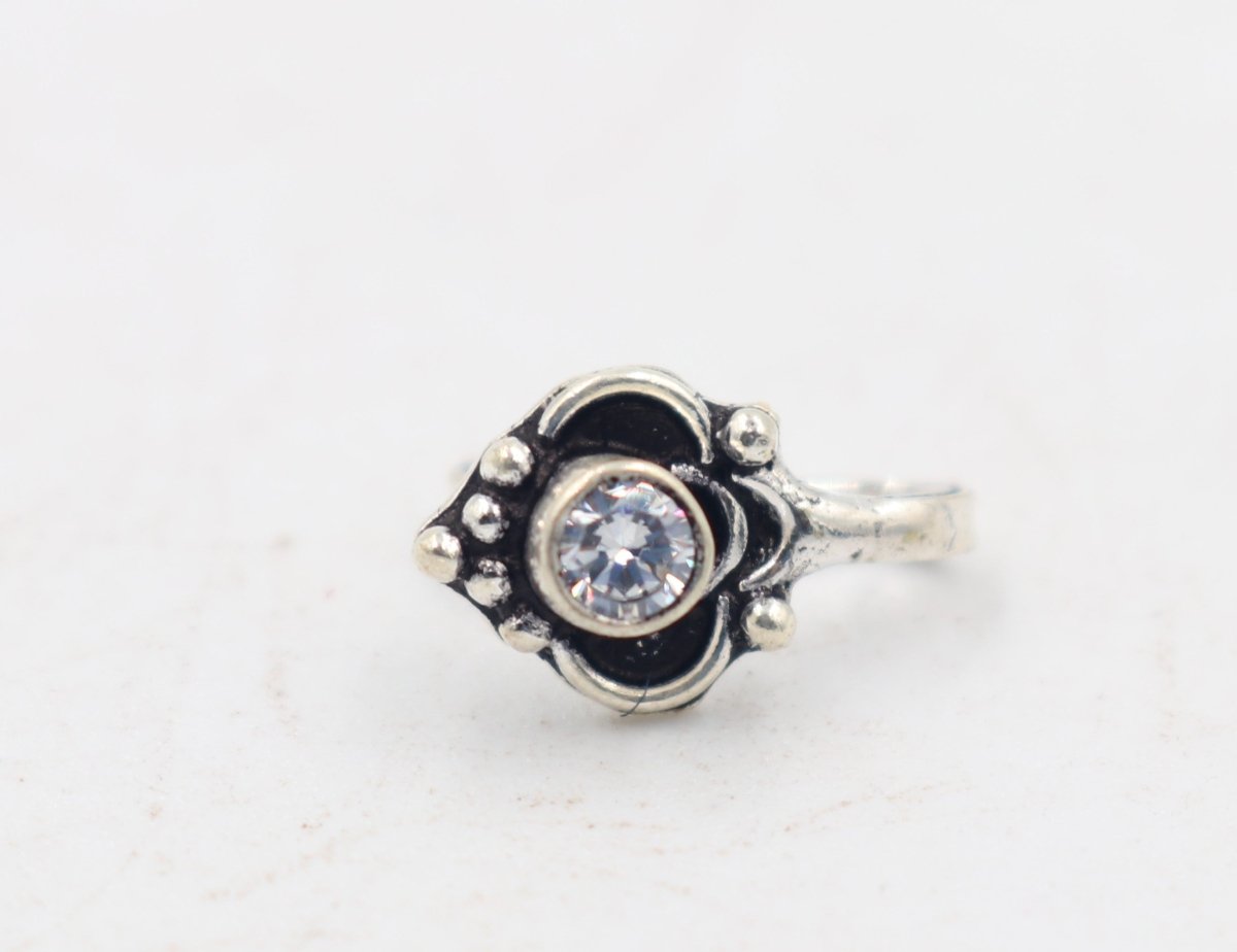 Stg Silver Fancy Nose Clipin NS15CZ