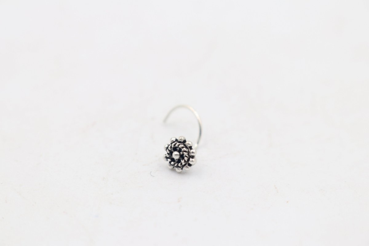 Stg Silver Fancy Nose Stud NS17