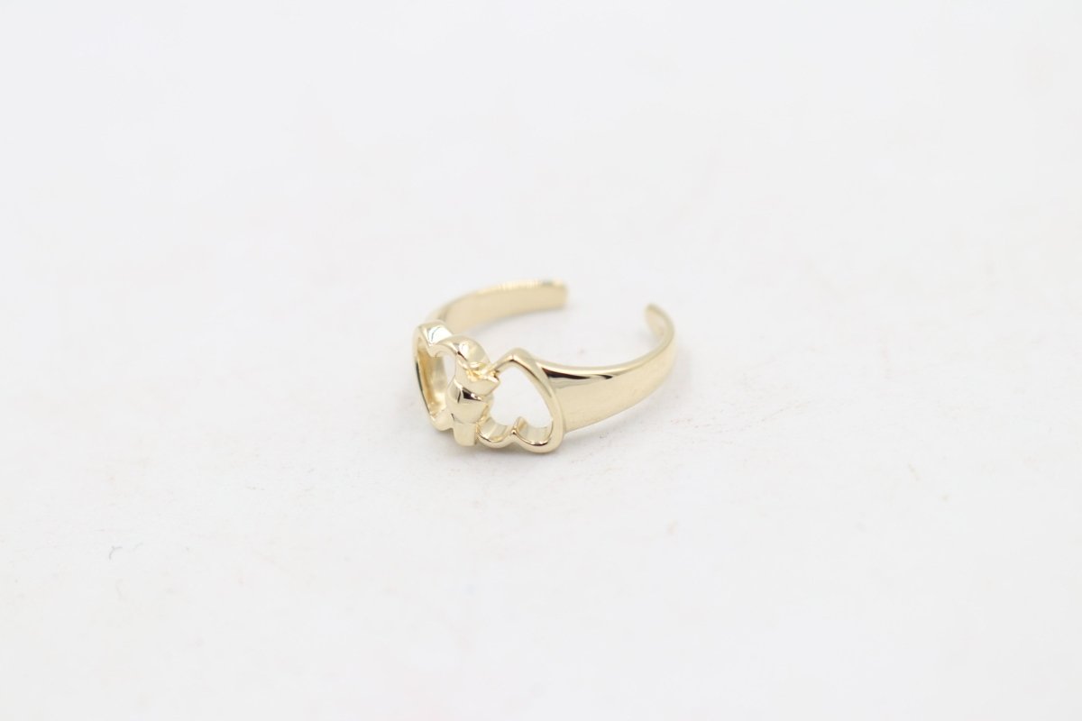 9ct Gold Ladies Gold Toe Ring CYT181
