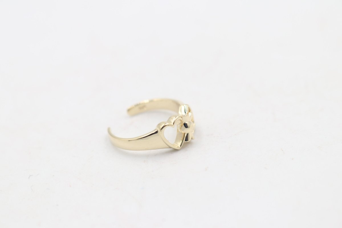 9ct Gold Ladies Gold Toe Ring CYT181