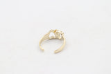 9ct Gold Ladies Gold Toe Ring CYT181