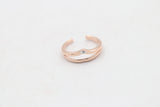 9ct Gold Ladies Gold Toe Ring CYT240