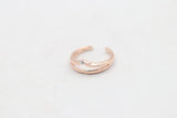 9ct Gold Ladies Gold Toe Ring CYT240