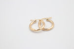 9ct Gold Plain Hoop Earrings