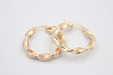 9ct Gold Fancy Twist Earrings