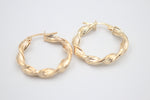 9ct Gold Fancy Twist Earrings