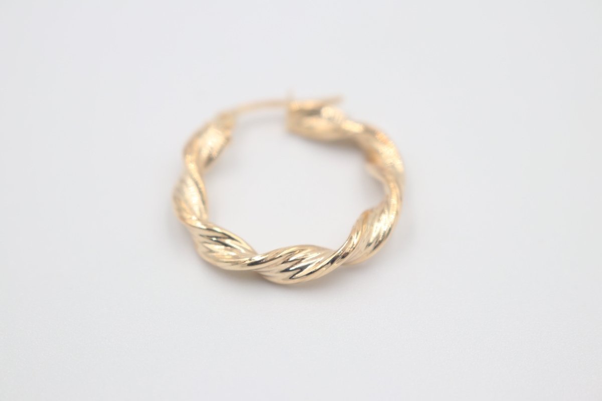 9ct Gold Fancy Twist Earrings