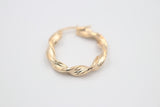 9ct Gold Fancy Twist Earrings
