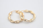 9ct Gold Fancy Twist Earrings