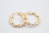 9ct Gold Fancy Twist Earrings