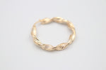 9ct Gold Twist Hoop Earrings