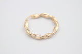 9ct Gold Twist Hoop Earrings