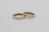 9ct Gold  Oval Huggies