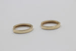 9ct Gold  Oval Huggies