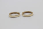 9ct Gold  Oval Huggies