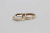 9ct Gold  Oval Huggies