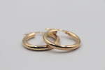 9ct Gold Round Hoops