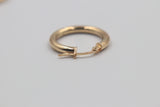 9ct Gold Round Hoops