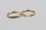 9ct Gold Round Hoops