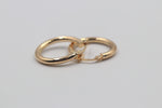 9ct Gold Round Hoops
