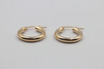 9ct Gold Round Hoops