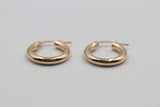 9ct Gold Round Hoops