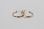 9ct Gold Round Hoops