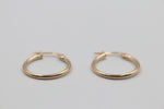 9ct Gold Round Hoops