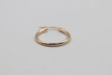9ct Gold Round Hoops
