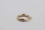 9ct Gold Round Hoops 3mm tube
