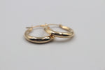 9ct Gold Oval Plain Hoops