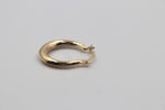 9ct Gold Oval Plain Hoops