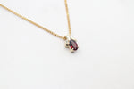 9ct Gold Set Genuine Garnet Pendent