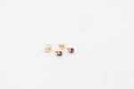 9ct Gold Genuine Garnet Stud Earrings