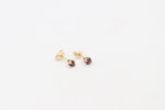 9ct Gold Genuine Garnet Stud Earrings