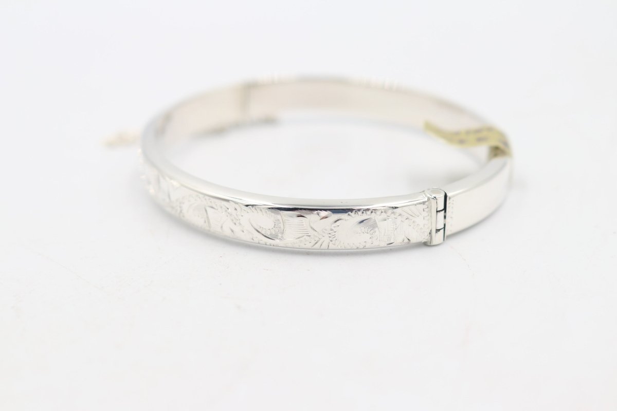 Sterling Silver Snap Bangle