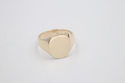 9ct Gold Solid Signet Ring SYR7792