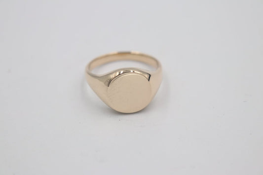 9ct Gold Solid Signet Ring SYR7187