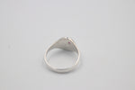 Stg Silver Girls Oval Signet Ring